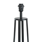 Cozylumi™ Modern Matte Black Table Lamp with Classic Drum Shade