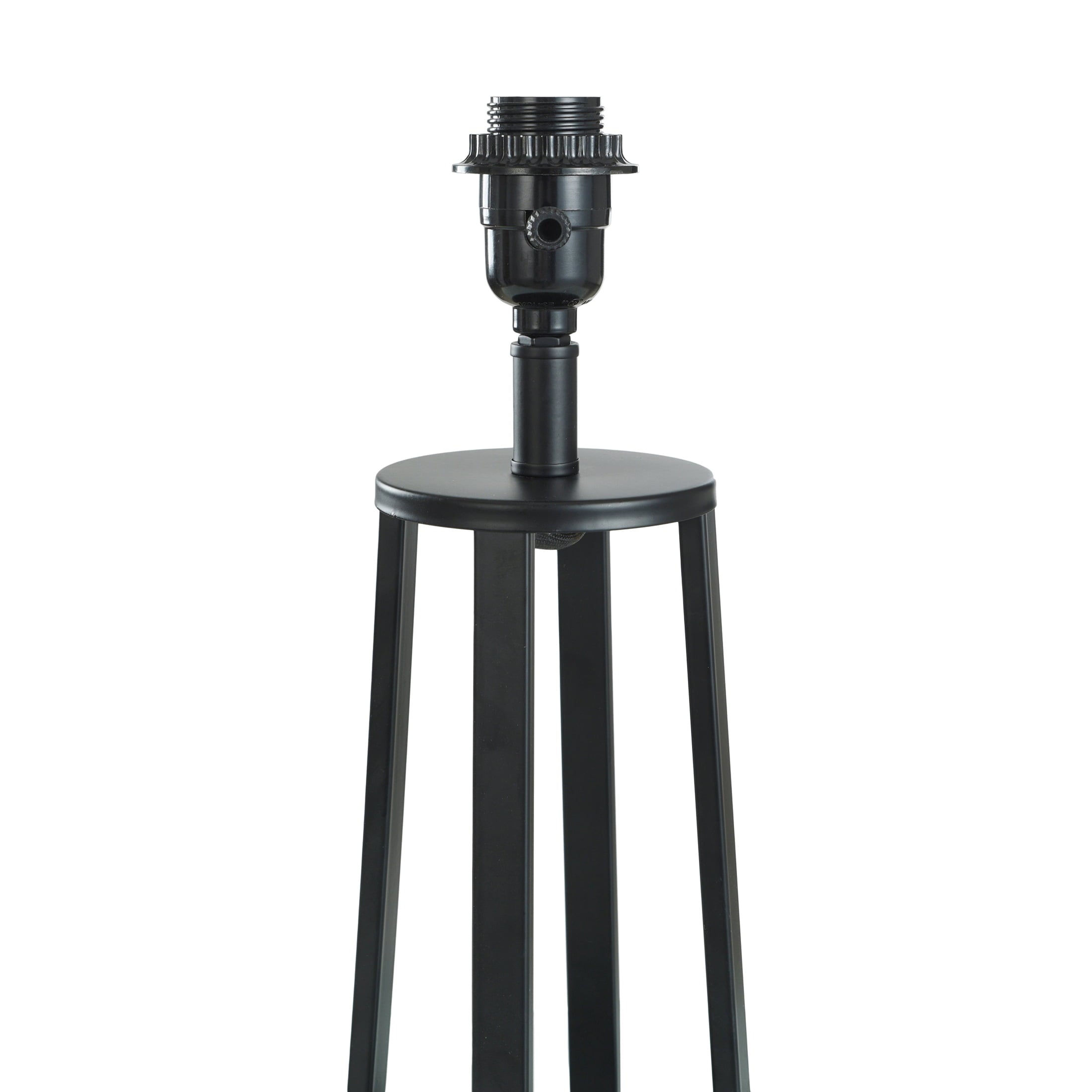 Cozylumi™ Modern Matte Black Table Lamp with Classic Drum Shade