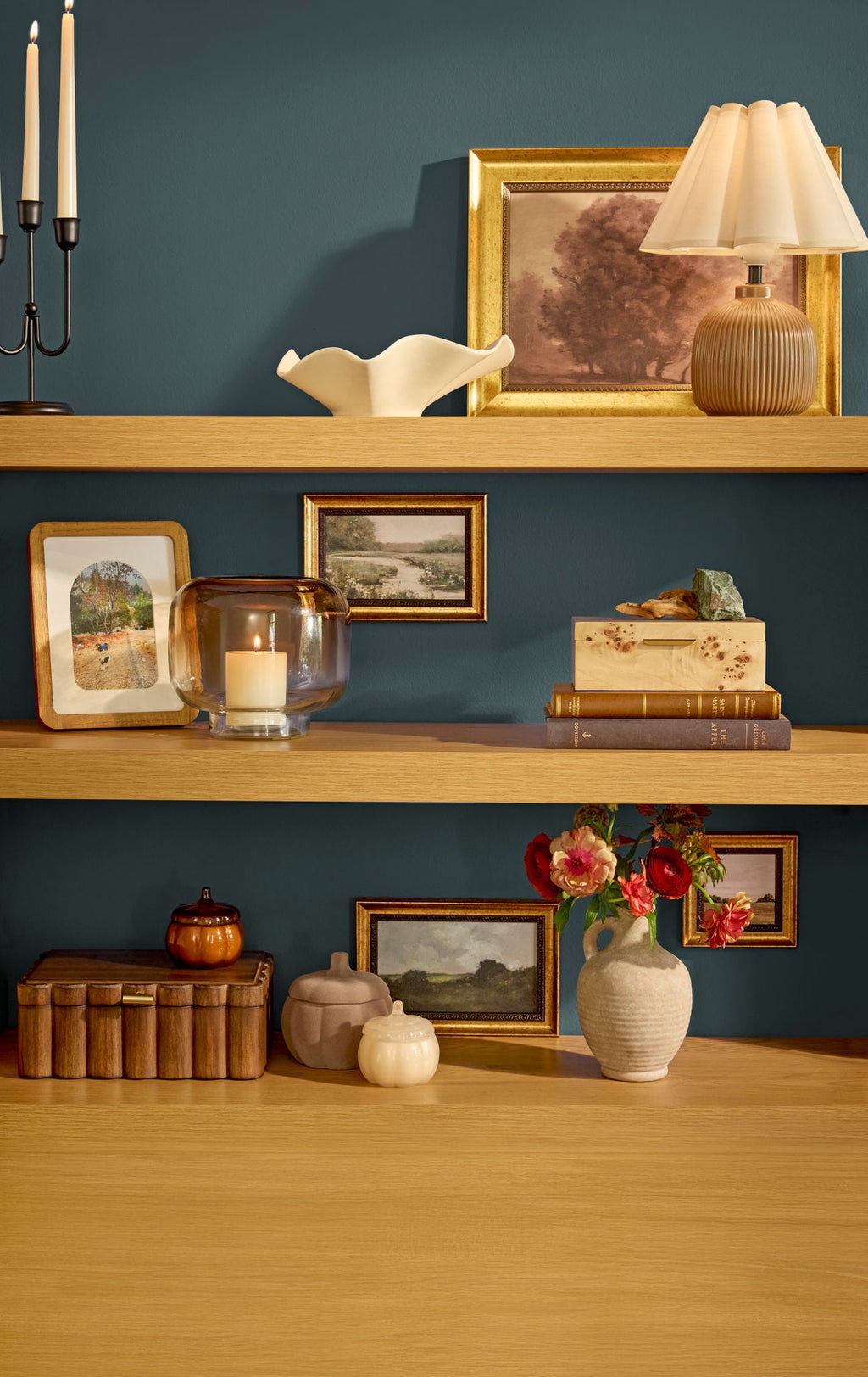 Cozylumi™ 12.5" Brown Ceramic Table Lamp