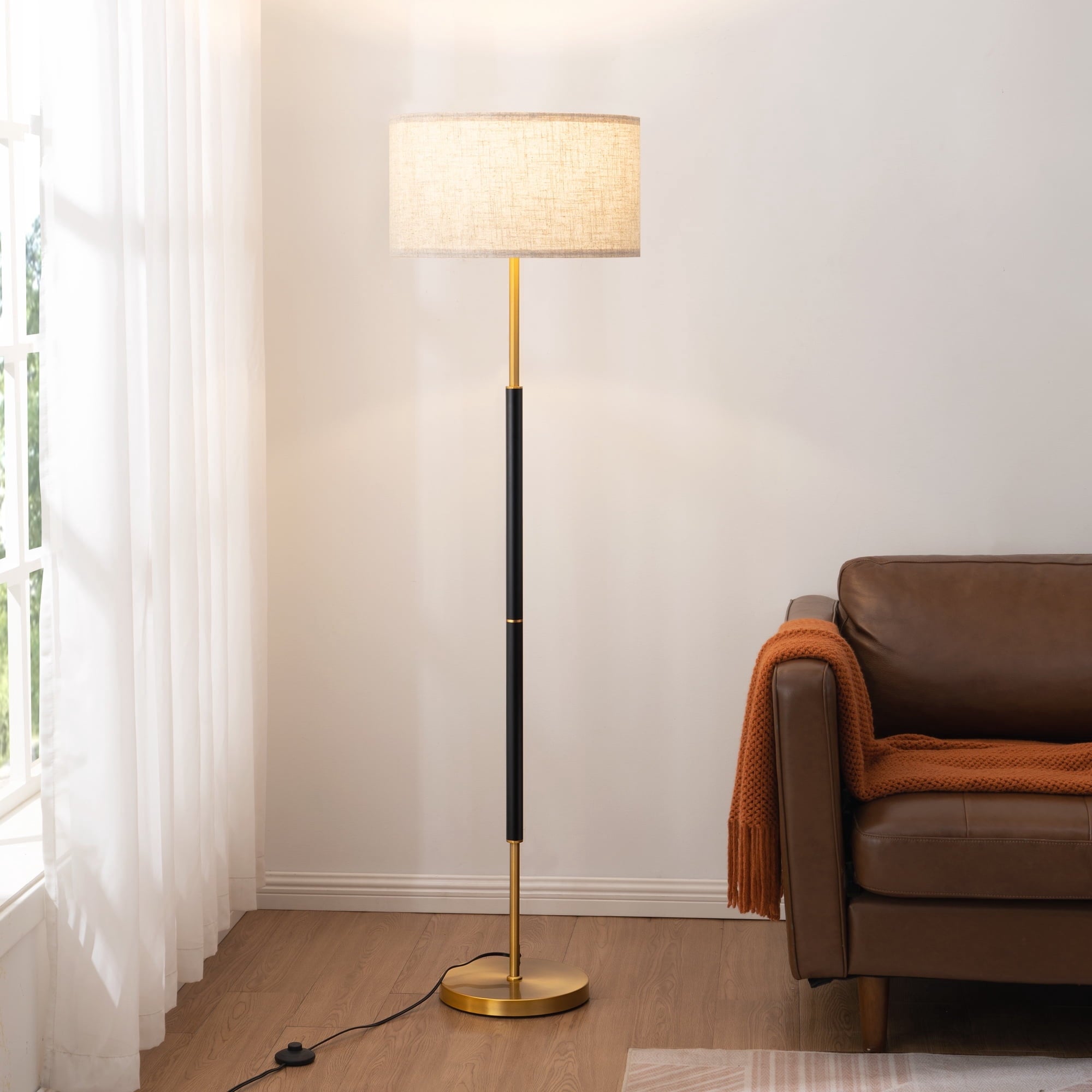 Cozylumi™ 65 inch Mid-Century Modern Floor Lamps for Living Room, Retro Floor Lamps
