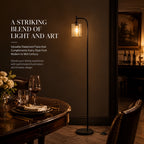 Cozylumi™ Coliware Arc Floor Lamp with Acrylic Lampshade, Modern Tall Standing Lamp