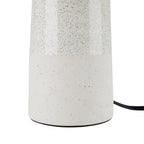 Cozylumi™ 17 in Reactive Glaze Ceramic Table Lamp with Off-White Shade