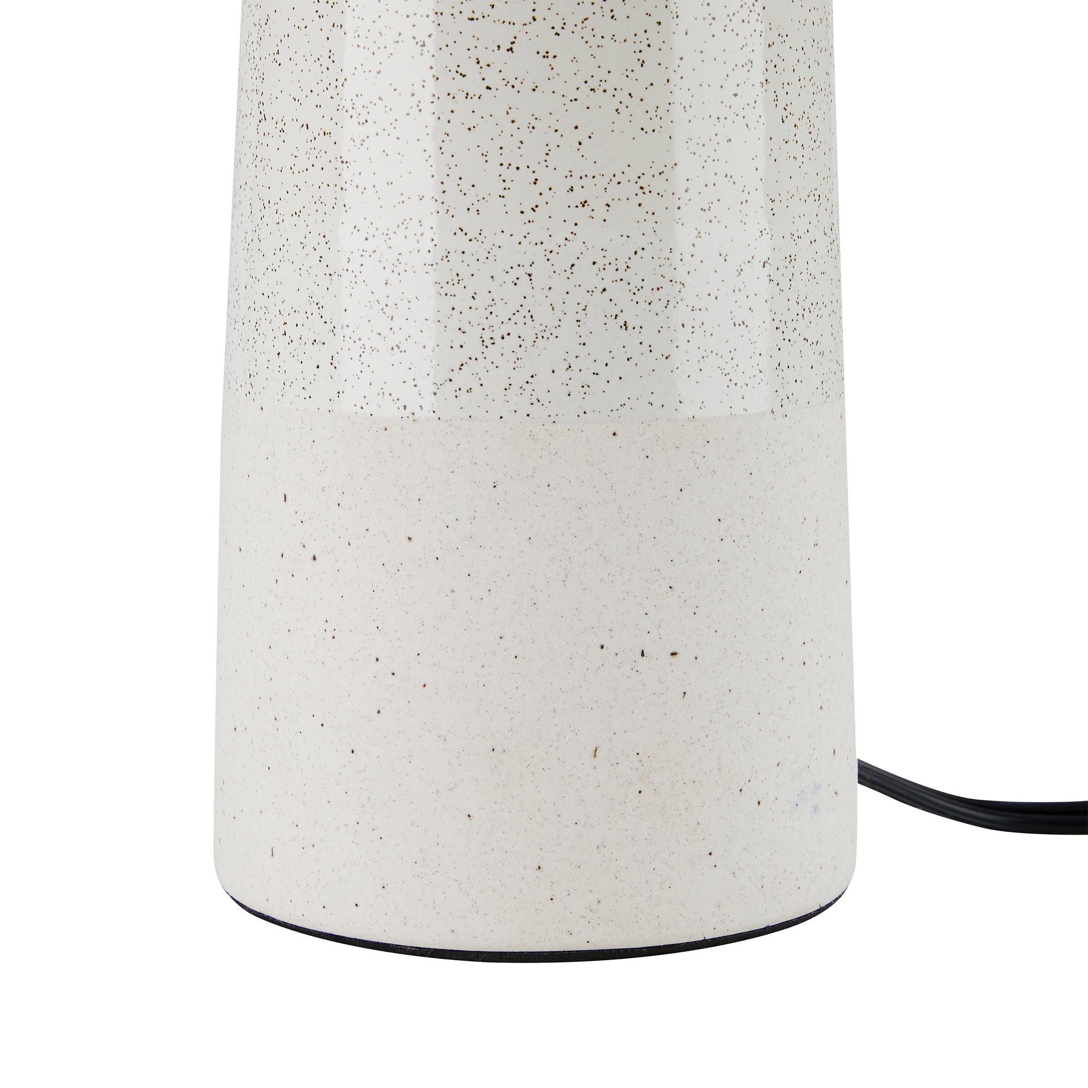 Cozylumi™ 17 in Reactive Glaze Ceramic Table Lamp with Off-White Shade
