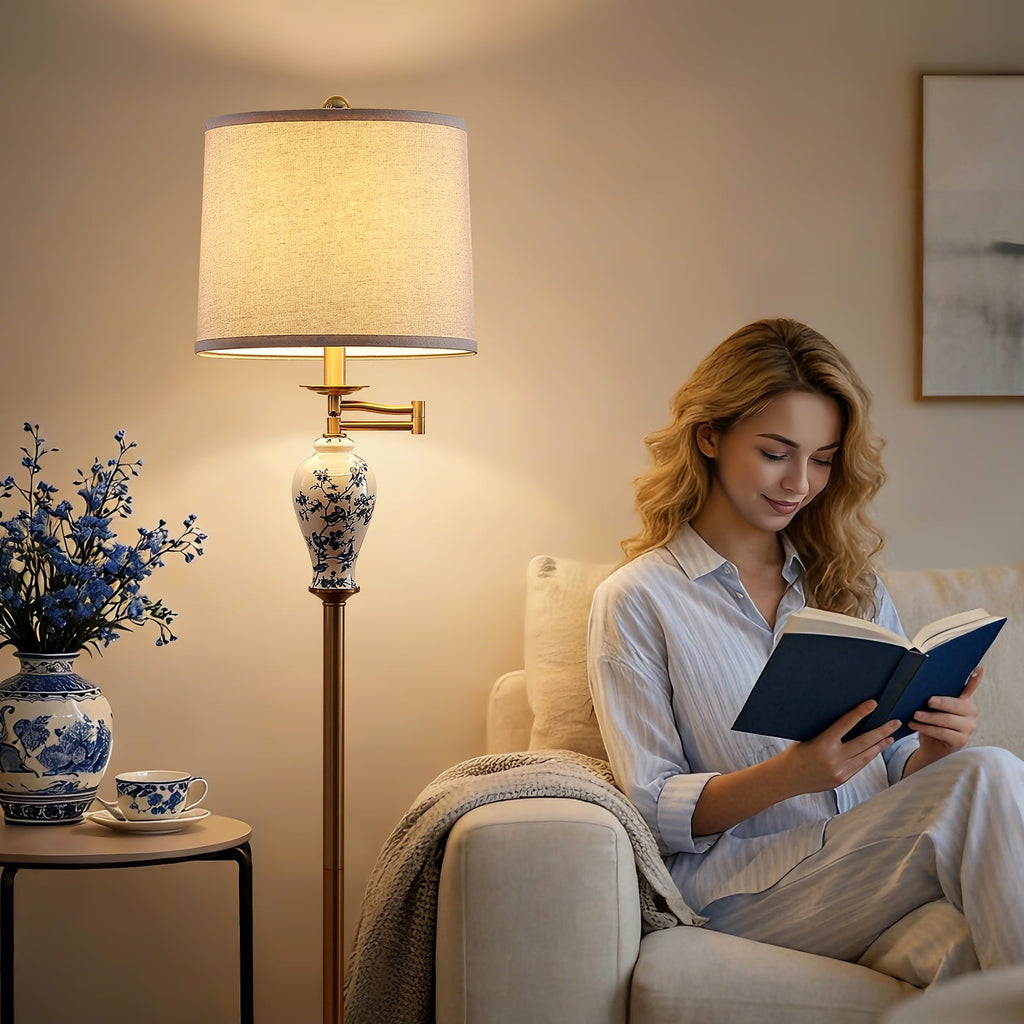 Cozylumi™ JUJUYUYOP 63" Floor lamp for the living room, with a 355° adjustable swivel