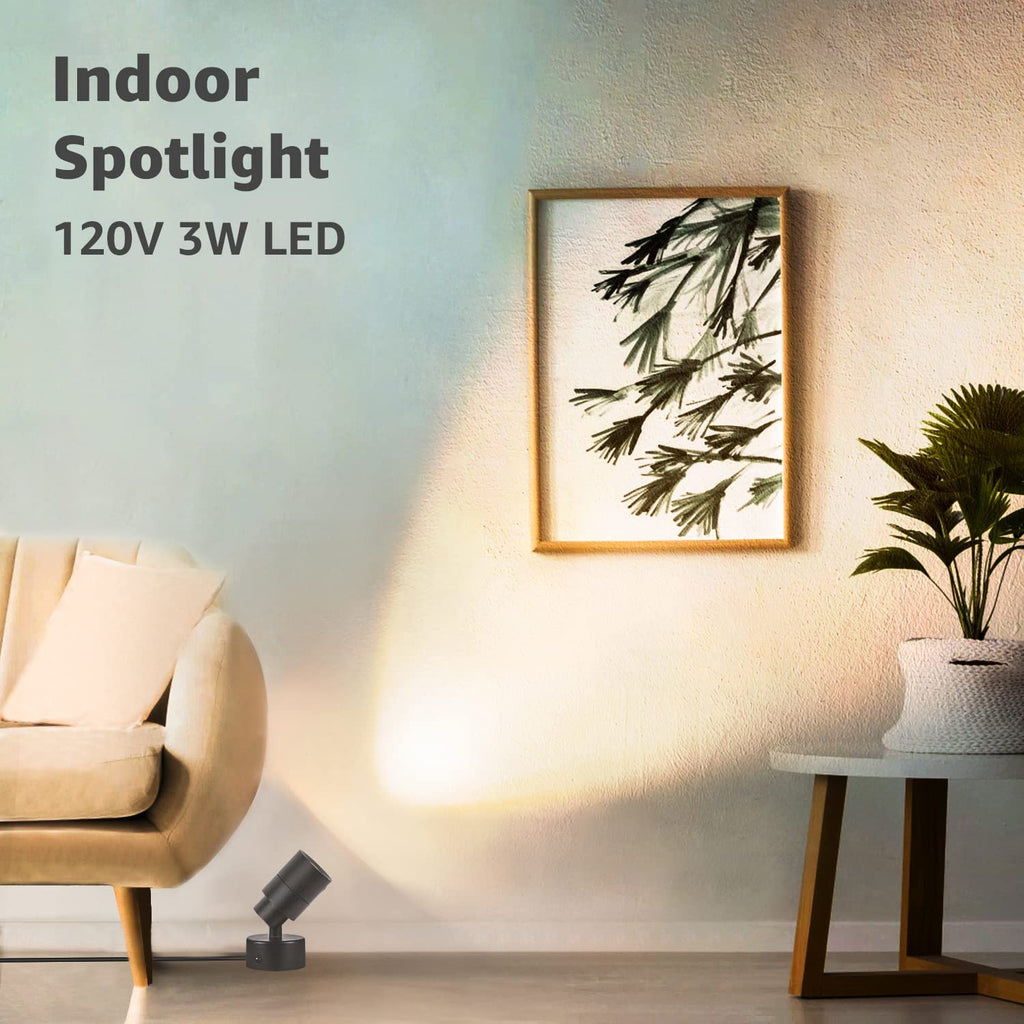 Cozylumi™ SUNVIELED Spotlights Indoor, 3W Up Light Floor Lamps, 3000K Accent Lighting