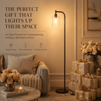 Cozylumi™ Coliware Arc Floor Lamp with Acrylic Lampshade, Modern Tall Standing Lamp