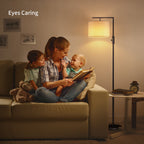 Cozylumi™ Iron Modern Standing Lamp, Gold Floor Lamp for Living Room, with Rotary