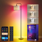 Cozylumi™ 69in Smart LED Floor Lamp with APP Control & RGB Colors Dimmable Standing
