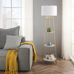 Cozylumi™ Rosen Garden LT7031 Floor Lamp with Round Shelves - Gold