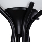 Cozylumi™ Metal Etagere Floor Lamp with Shelves, Charcoal Finish