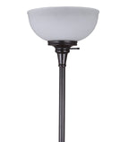 Cozylumi™ 71 in Oil Rubbed Bronze Floor Lamp with Frosted Glass Shade