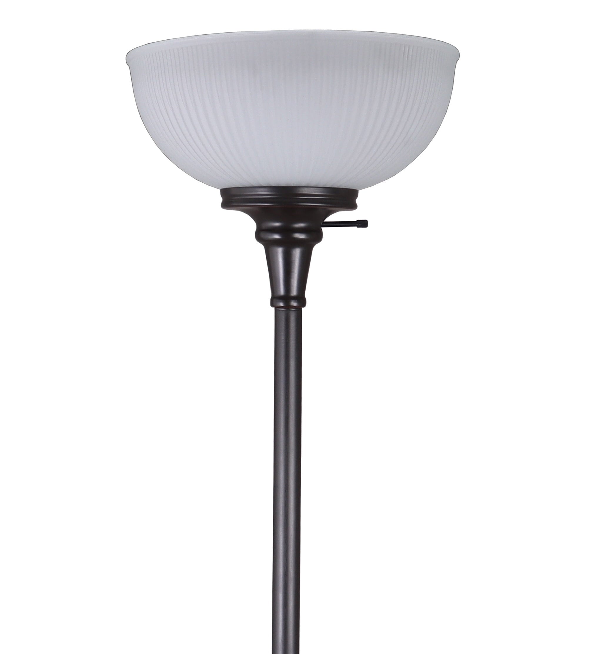 Cozylumi™ 71 in Oil Rubbed Bronze Floor Lamp with Frosted Glass Shade