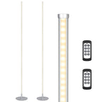 Cozylumi™ Modern LED Corner Floor Lamp Set of 2 with 2 Remote for Living Room