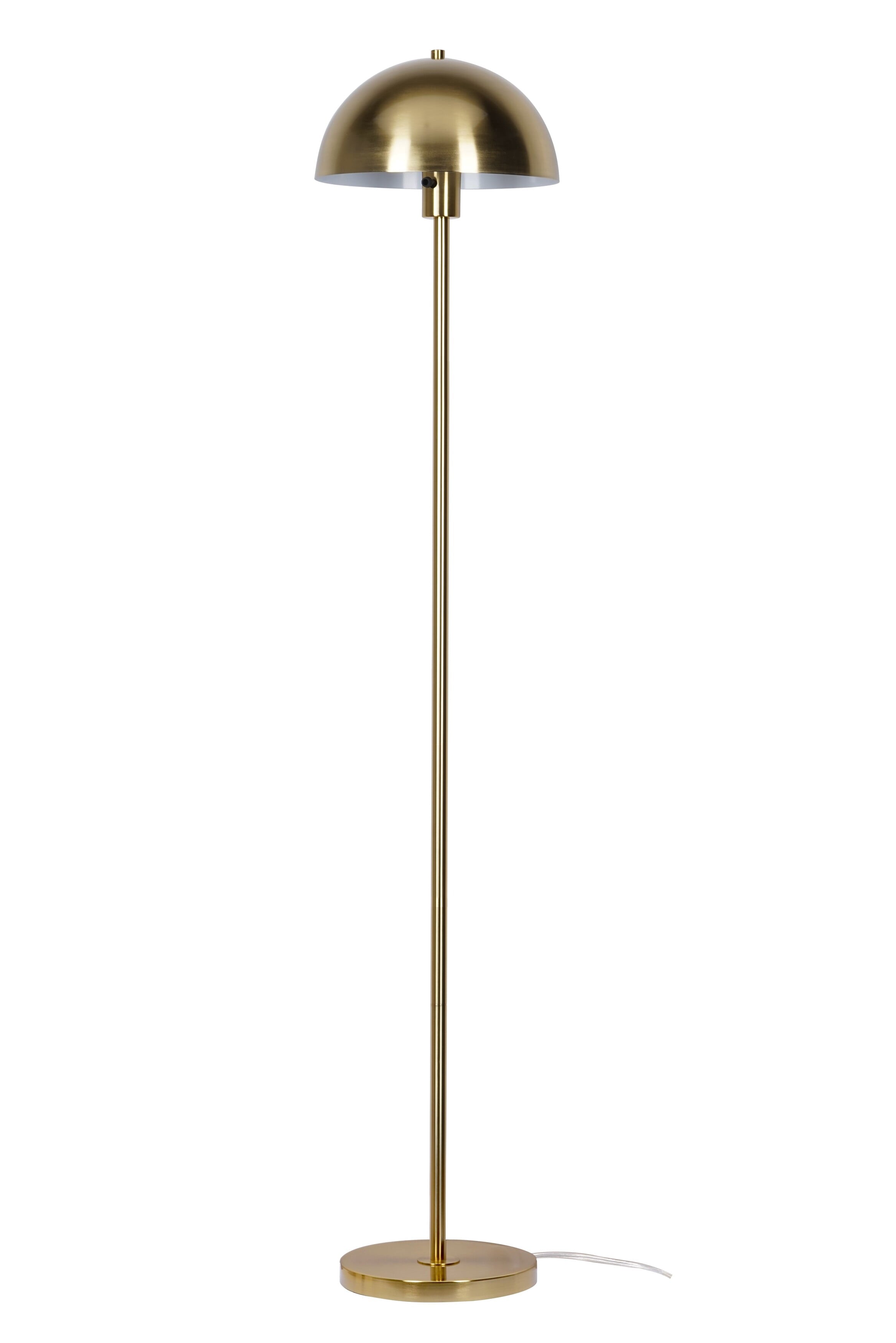 Cozylumi™ Vega 56'' Floor Lamp with Brushed Gold Metal Dome Shade Modern Floor Light