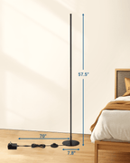 Cozylumi™ DEWENWILS LED Corner Floor Lamp Set of 2, Minimalist Dimmable Mood Lighting