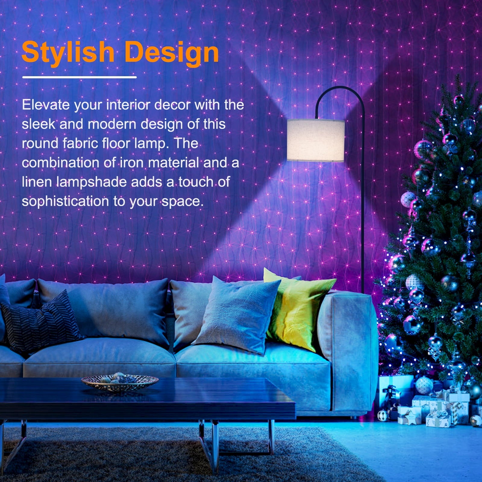 Cozylumi™ Floor Lamp for Living Room with 3 Color Temperature, Modern Standing Lamp