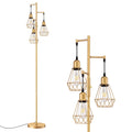 Cozylumi™ 70IN Farmhouse Industrial Floor Lamps for Living Room, Dimmable, Metal