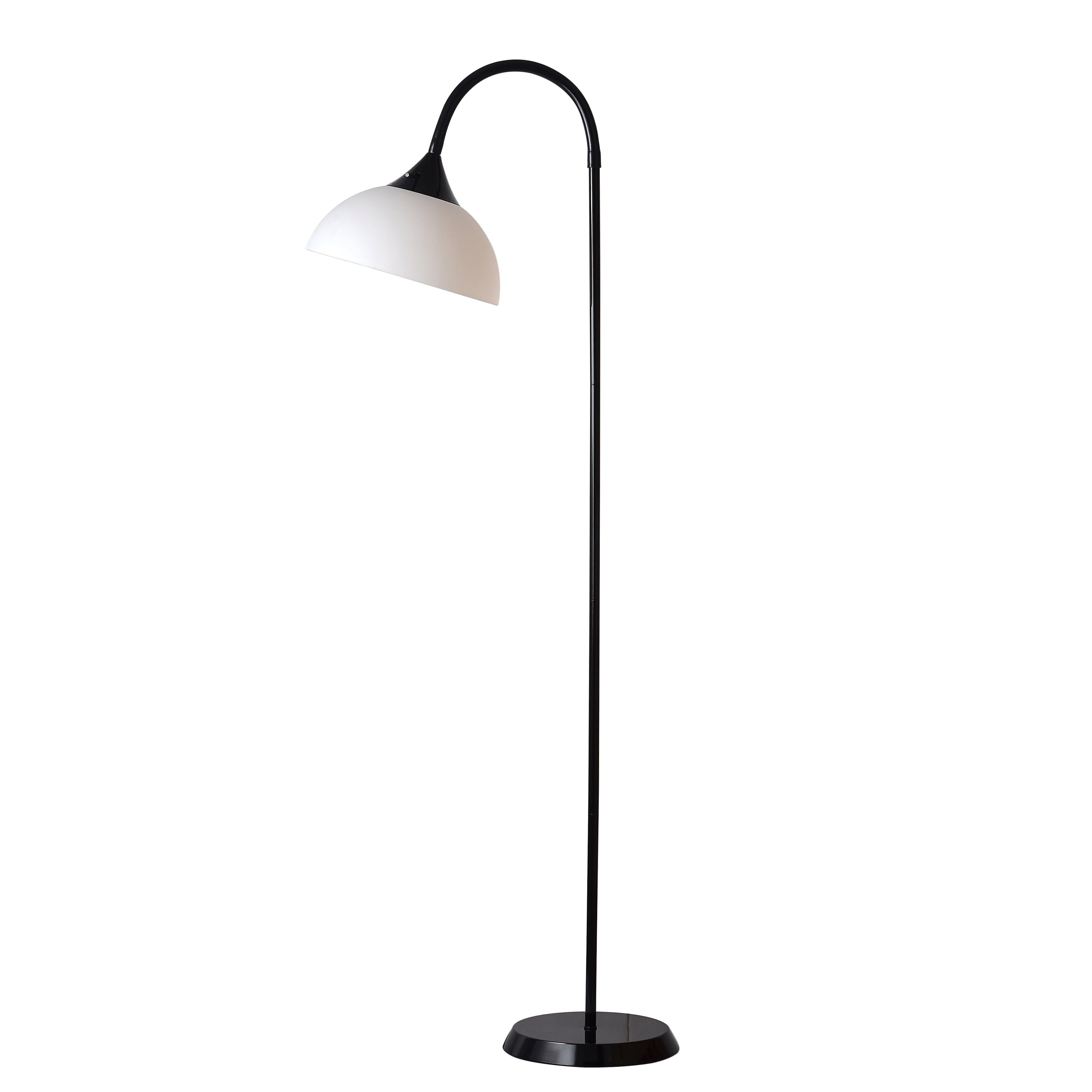 Cozylumi™ 71 in Black Gooseneck Floor Lamp with Flexible Neck