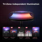 Cozylumi™ Govee Floor Lamp RGBIC Ripple Projector Modern Style - LED, Dimmable, 1000lm