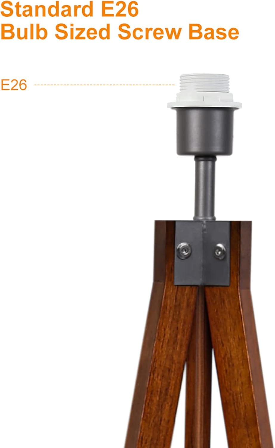 Cozylumi™ Wood Tripod Floor Lamp, Mid Century Standing Lamp, Modern Design Floor Light