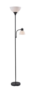 Cozylumi™ 72 in Black Combo Floor Lamp with Adjustable Reading Lamp