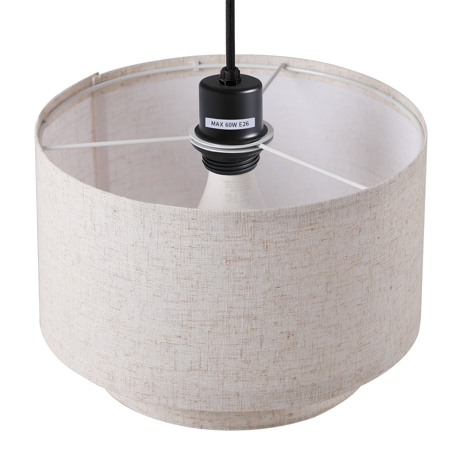 Cozylumi™ 3 Lights Tree Floor Lamp, 81.5" Tall Standing Lamp with Hanging Dual Drum
