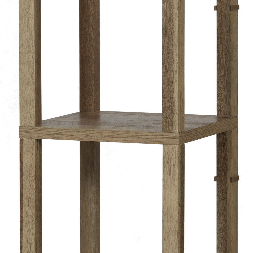 Cozylumi™ 62.25" Modern Pull Chain Weathered Floor Lamp with Natural Square Shade