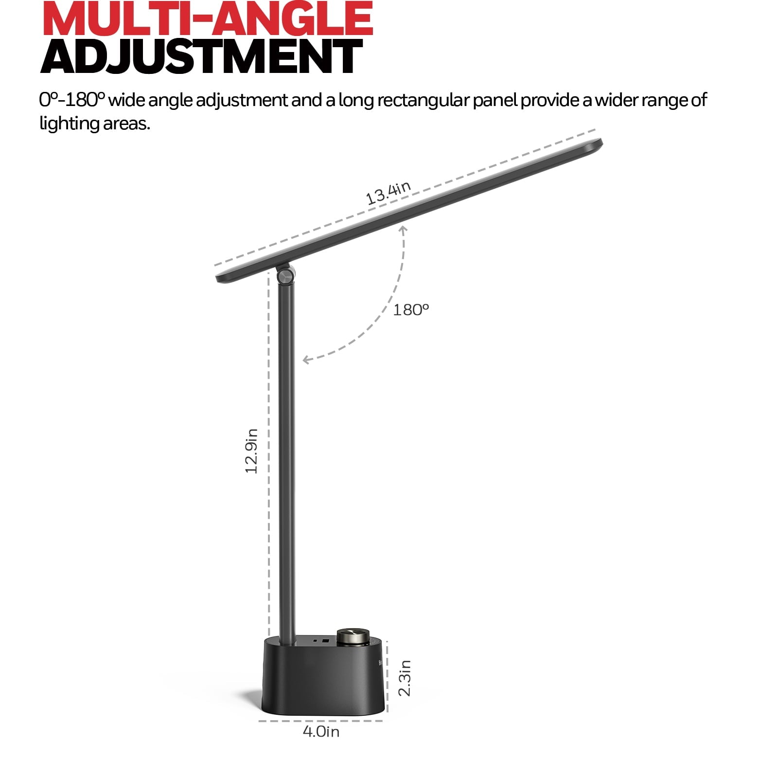 Cozylumi™ Honeywell Desk Lamp Home Office - LED Lighting with Charging Station A+C USB