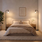 Cozylumi™ Coliware Arc Floor Lamp with Acrylic Lampshade, Modern Tall Standing Lamp