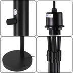 Cozylumi™ 3 Lights Floor Lamp for Living Room, 78" Tall Standing Lamp with Hanging Drum