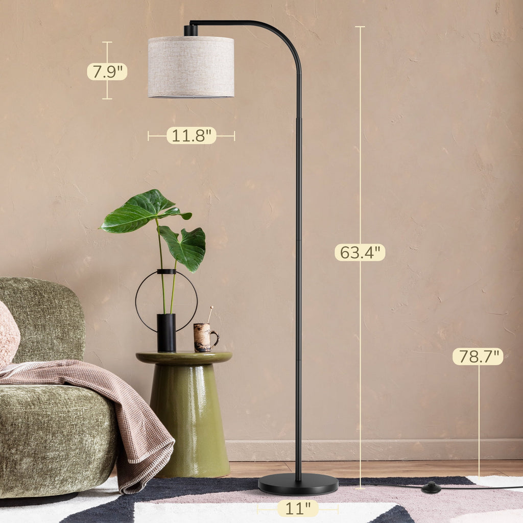 Cozylumi™ DEWENWILS 63.4in Modern Floor Lamps with Remote for Living Room, Adjustable