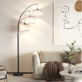 Cozylumi™ 3 Lights Floor Lamp for Living Room, 78" Tall Standing Lamp with Hanging Drum