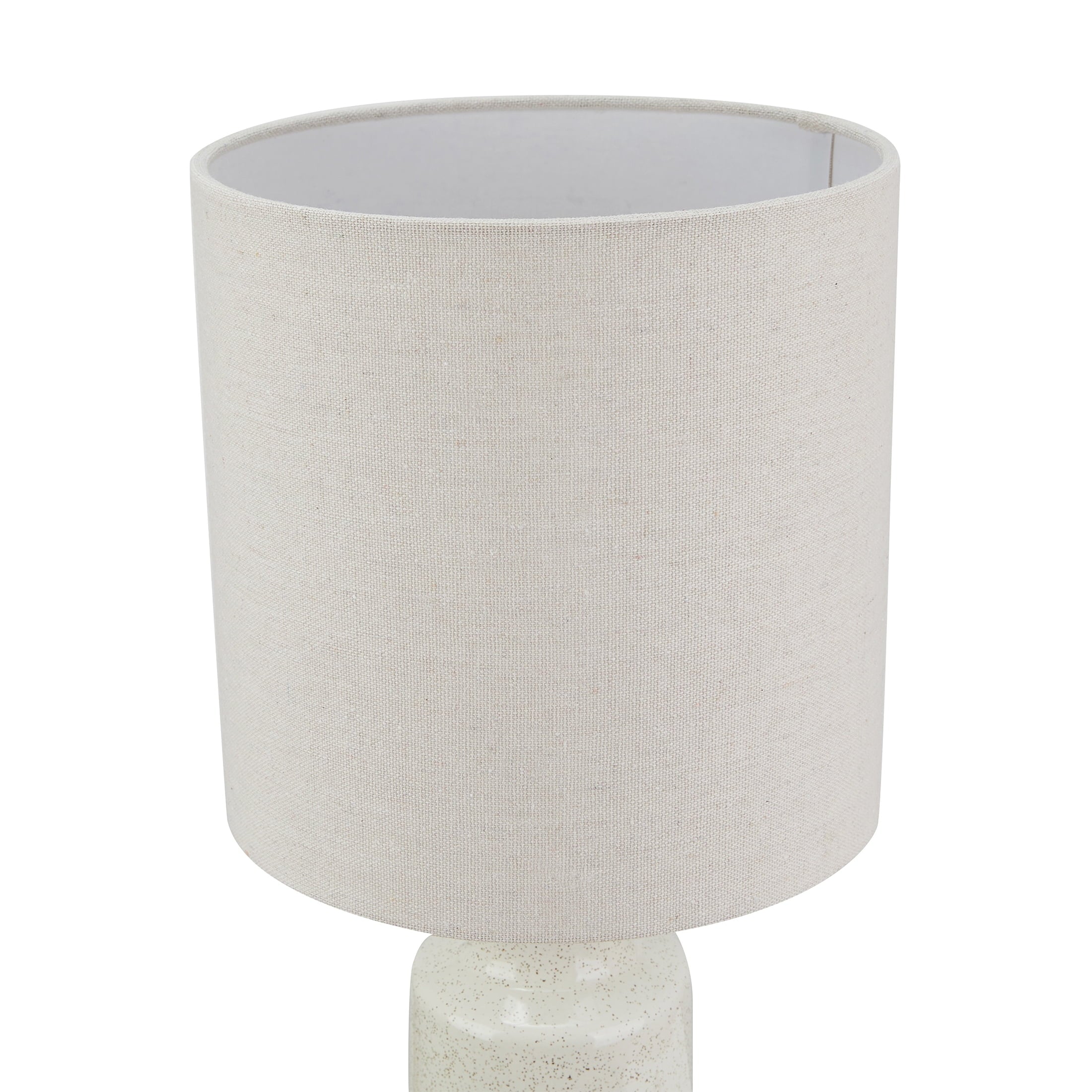 Cozylumi™ 17 in Reactive Glaze Ceramic Table Lamp with Off-White Shade