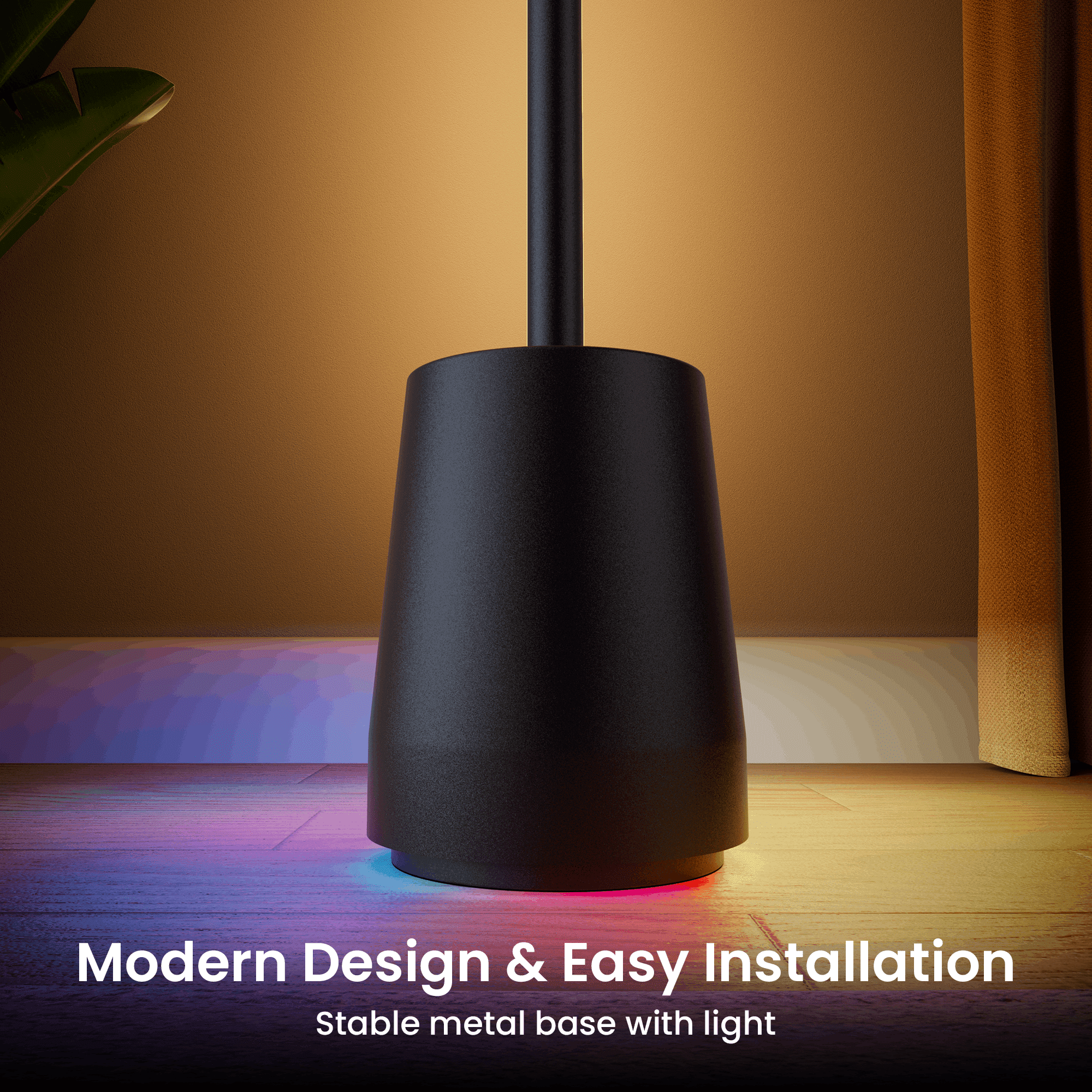 Cozylumi™ HadinEEon Corner Floor Lamp, 1500lm RGBW Corner Lamp Work with Alexa & Google