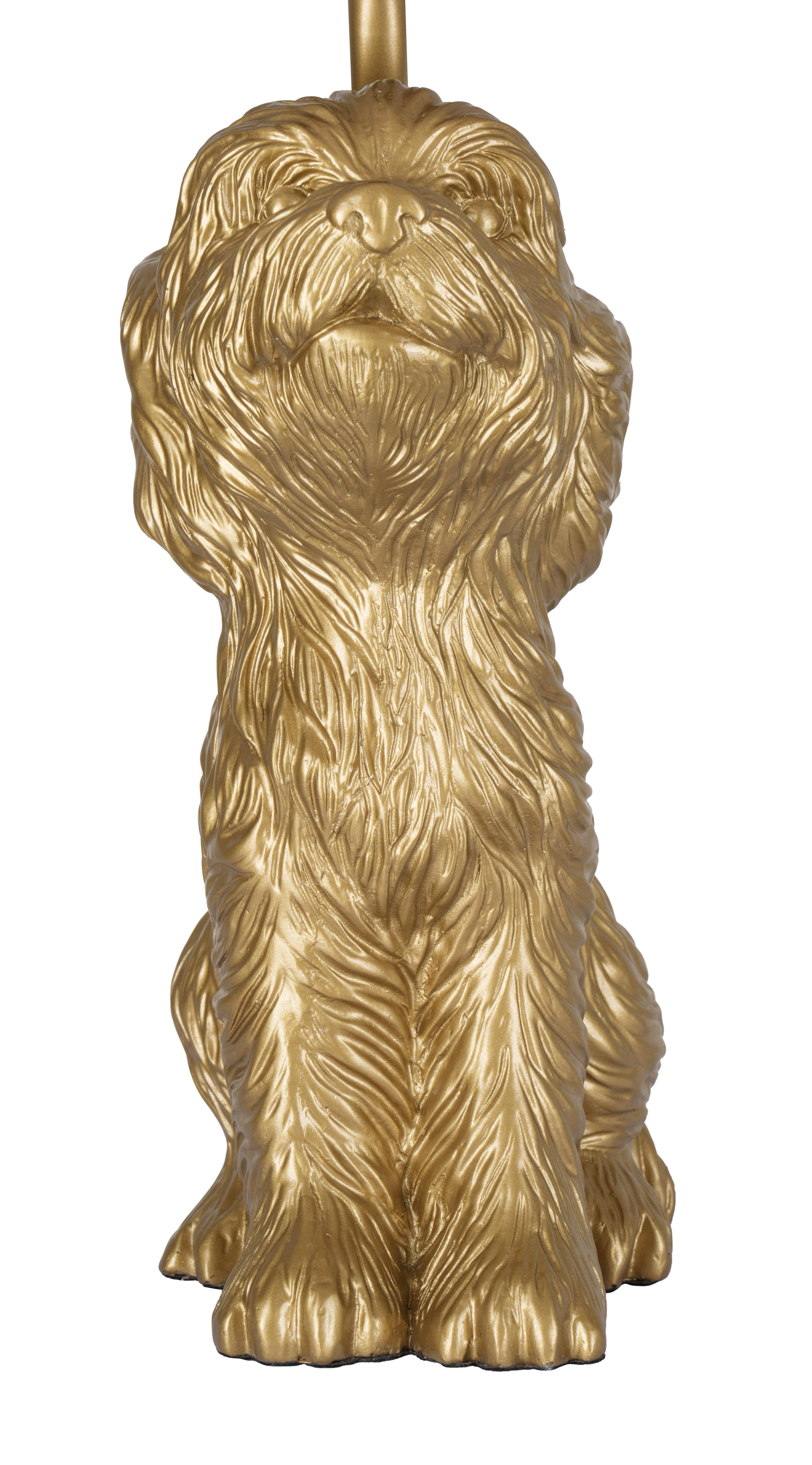 Cozylumi™ Catalina Lighting Golden Doodle Table Lamp with Painted Gold Finish and