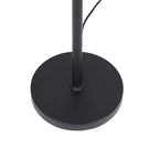 Cozylumi™ 60 in Boho Black Angled Floor Lamp with Rattan Shade