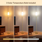 Cozylumi™ 65in Gold Floor Lamps for Living Room, Pole Lamps with Foot Switch, for