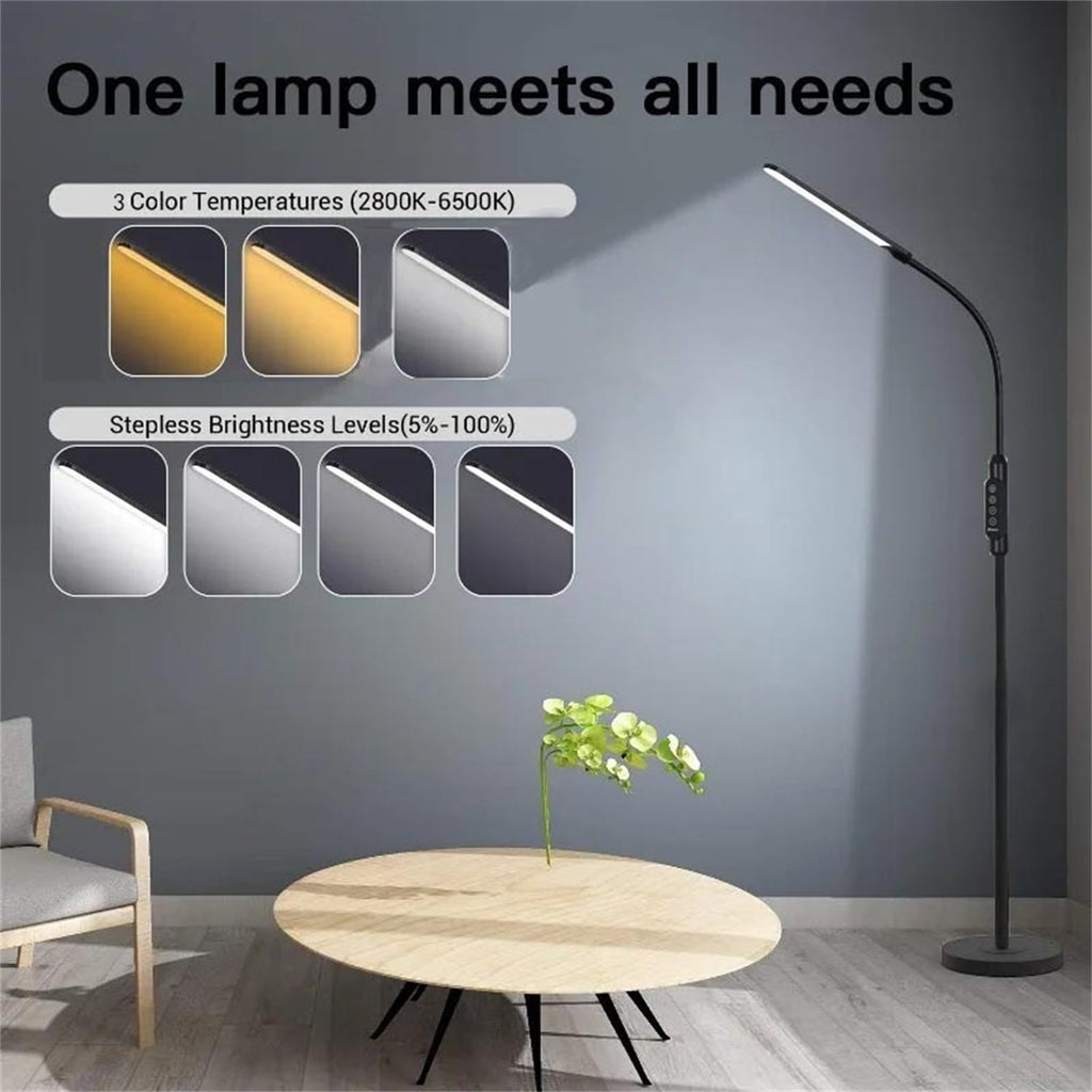 Cozylumi™ Metal LED Floor Lamp, 74''H Modern Touchable Floor Lamp with Remote Control