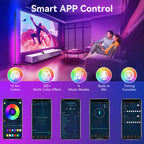 Cozylumi™ Modern LED Floor Lamp, USB Plug-in Music Sync Corner Lamp, APP Remote Control