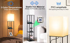 Cozylumi™ Floor Lamp w. Shelves Including 2AC Outlets & 2USB Ports 9W LED Light Bulb 3