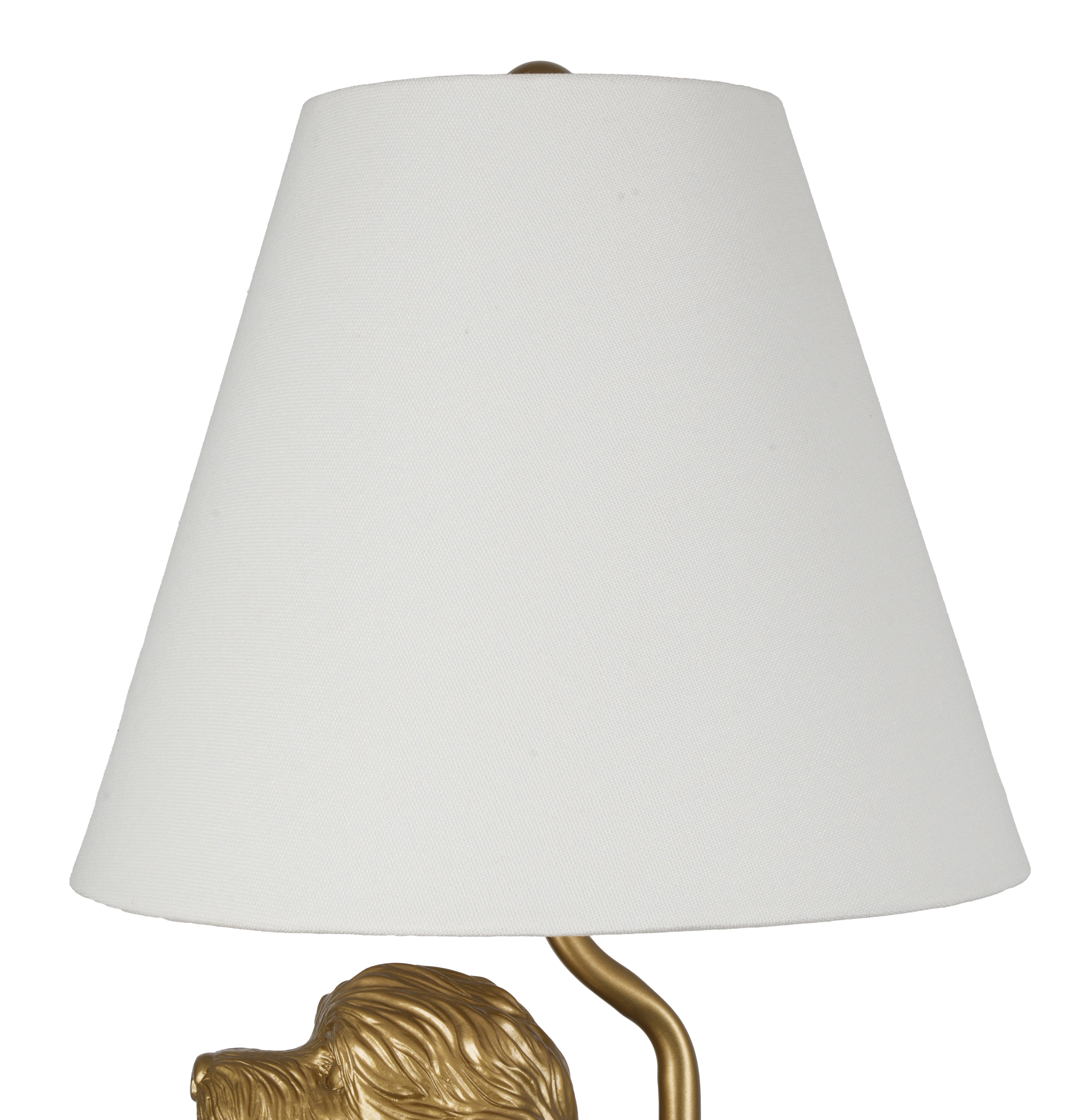 Cozylumi™ Catalina Lighting Golden Doodle Table Lamp with Painted Gold Finish and