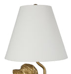 Cozylumi™ Catalina Lighting Golden Doodle Table Lamp with Painted Gold Finish and