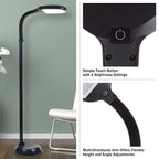 Cozylumi™ Natural Sunlight LED Floor Lamp with Bendable Neck 60 Inch Black