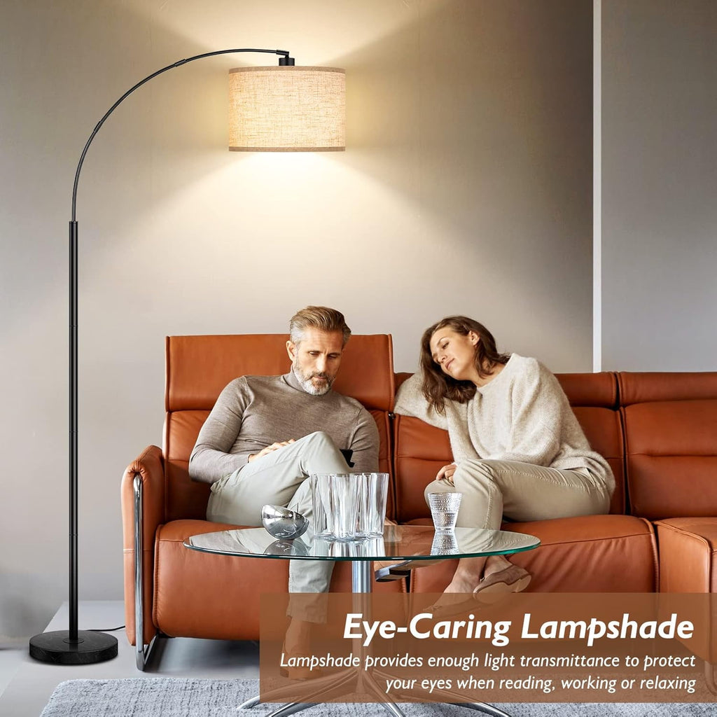Cozylumi™ Nordic Hygge 79 Inch Arc Floor Lamps with Weighted Base