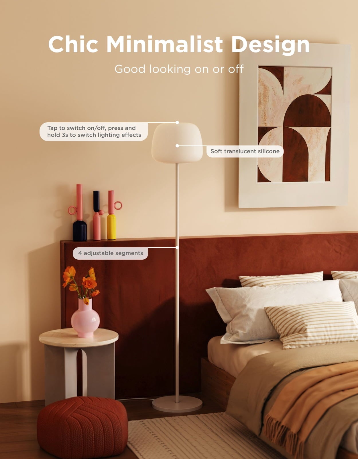 Cozylumi™ Govee Lantern Floor Lamp, Halo Gradient RGBIC Smart Corner Lamp with