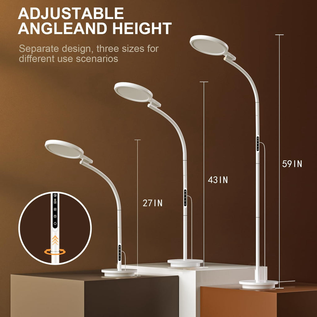 Cozylumi™ Sun Light Therapy Lamp, UV-Free Light Therapy, 10000 Lux Floor Lamp with