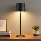 Cozylumi™ Modern Black LED Desk Lamps 2-Pack, Adjustable Height, Touch Dimmable