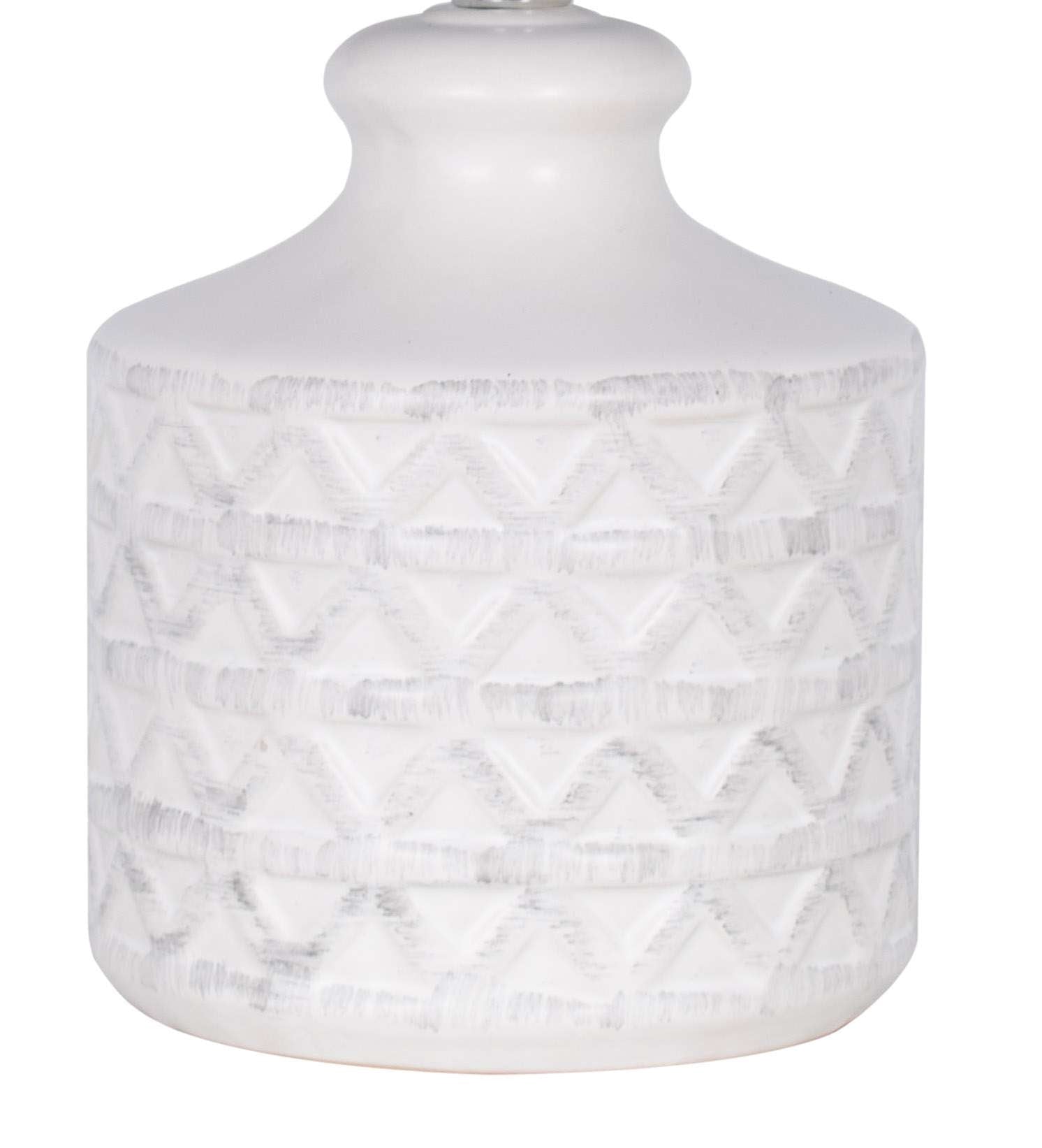 Cozylumi™ White Ceramic Table Lamp, 15"