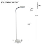 Cozylumi™ Adjustable Floor Lamp - 6ft Full Spectrum Natural Sunlight Lamp with Bendable