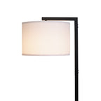Cozylumi™ Contemporary Metal 62in Floor Lamp with on/off Foot Switch, Black